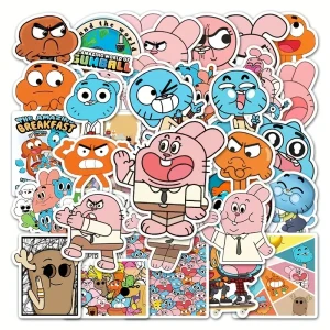 W54 Naklejki STICKER BOMB WLEPY wlepki GUMBALL duże Niesamowity świat 50szt