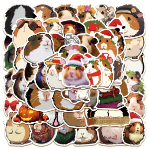 W59 Naklejki STICKER BOMB WLEPY wlepki ŚWINKA MORSKA ŚWINKI MORSKIE 50szt