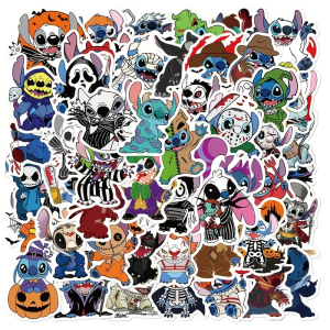W63 Naklejki STICKER BOMB WLEPY wlepki LILO STITCH Stich HORROR GROZA 50szt