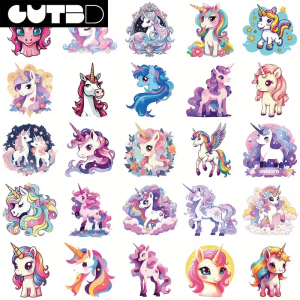 W68 Naklejki STICKER BOMB WLEPY wlepki JEDNOROŻEC UNICORN KONIK PONY 50szt