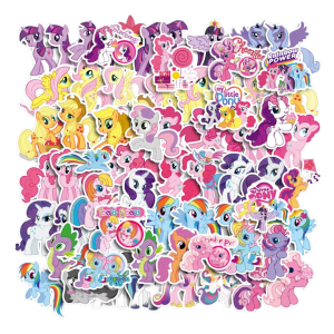 W69 Naklejki STICKER BOMB WLEPY wlepki JEDNOROŻEC UNICORN KONIK PONY 68szt