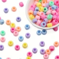 Koraliki kulki oponki akryl 9mm warkoczyki bransoletki pony bead