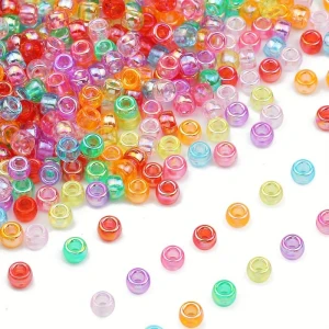 KOP3 Koraliki kandi oponki akryl 9mm warkoczyki bransoletki pony bead 50szt