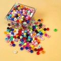 Koraliki kulki oponki akryl 9mm warkoczyki bransoletki pony bead