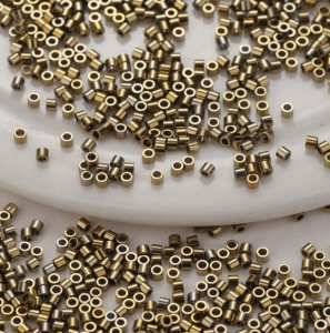 FDB85 koraliki seeds rurka walec szklane galwanizowane japońskie 1,6mm 1000