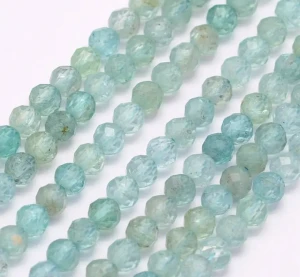 KN24 Kamień APATYT błękitny koraliki fasetowane FASETY naturalny 3mm 10szt