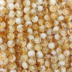 KN16 Kamień CYTRYN koraliki kulka kula naturalny 6mm wspiera FINANSE 5szt