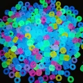 Koraliki kulki oponki akryl 9mm FLUO ŚWIECĄ CIEMNOŚCI pony bead