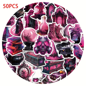 W94 Naklejki STICKER BOMB WLEPY wlepki HOT PINK HORROR punk 50szt