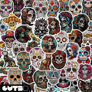 W99 Naklejki STICKER BOMB WLEPY wlepki HORROR CZASZKA CZASZKI 50szt