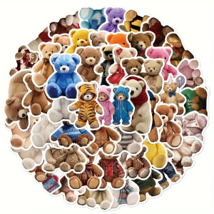 W101 Naklejki STICKER BOMB WLEPY wlepki MIŚ PLUSZOWY MISIEK BEAR 50szt