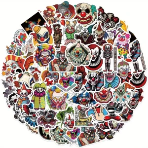 W103 Naklejki STICKER BOMB WLEPY wlepki KLAUN CYRK PAJAC 50szt