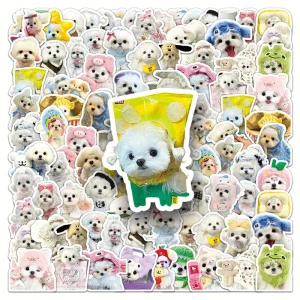 W112 Naklejki STICKER BOMB WLEPY wlepki PIES PIESEK PUPIL 50szt