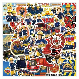 W122 Naklejki STICKER BOMB WLEPY wlepki STRAŻAK STRAŻ FIREMAN 55szt