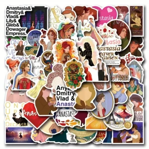 W123 Naklejki STICKER BOMB WLEPY wlepki ANASTAZJA BAJKA KSIĘŻNICZKA 55szt