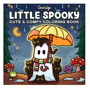 KCW1 Książka kolorowanka LITTLE SPOOKY Coco Wyo oryginalna z Tiktoka