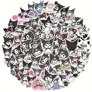 W136 Naklejki STICKER BOMB WLEPY wlepki KUROMI kreskówka 100szt