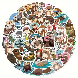 W135 Naklejki STICKER BOMB WLEPY wlepki WYDRA WYDRY ZWIERZAKI 50szt