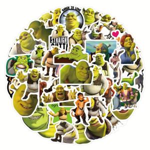 W147 Naklejki laminowane STICKER BOMB WLEPY wlepki SHREK KRESKÓWKA  60szt 