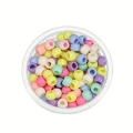 Koraliki kulki oponki MINI akryl 6mm PASTELOWE pony bead