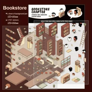 S3D26 Naklejki 3D DIY ANTYSTRESOWE Relaks BOOKSTORE CHAPTER ZWIERZĄTKA