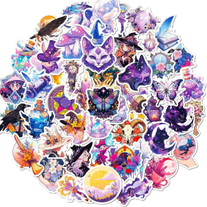 NWL33 Naklejki STICKER BOMB WLEPY wlepki LAMINOWANE MAGIA CZARY 50szt