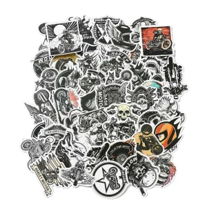 NWL20 Naklejki STICKER BOMB WLEPY wlepki MOTOCYKL KASK HARLEY 50szt