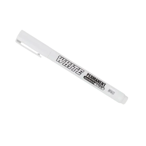 Biały pisak flamaster FINELINE Permanentny marker do DIY i kolorowanek