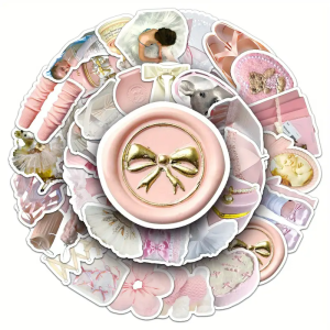 W157 Naklejki STICKER BOMB WLEPY wlepki MINI SERCE BALET KAWAII COQUETTE 50szt