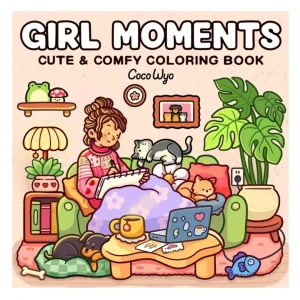 KCW9 Książka kolorowanka GIRL MOMENTS Coco Wyo oryginalna z Tiktoka