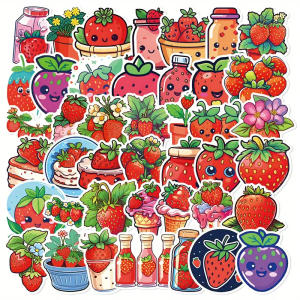 W167 Naklejki STICKER BOMB WLEPY wlepki TRUSKAWKA TRUSKAWKI ZABAWNE 50szt 