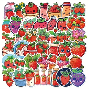 W167 Naklejki STICKER BOMB WLEPY wlepki TRUSKAWKA TRUSKAWKI ZABAWNE 50szt 
