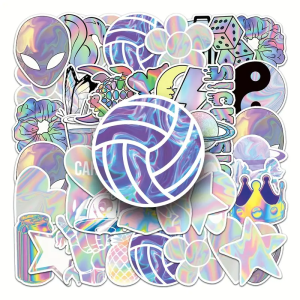 W169 Naklejki STICKER BOMB WLEPY wlepki LASER HOLOGRAM MIKS wzorów 50szt