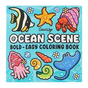 KCW10 Książka kolorowanka OCEAN SCENE Coco Wyo oryginalna z Tiktoka