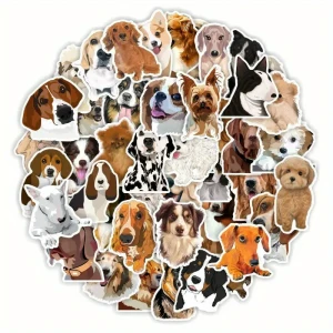 NWL07 Naklejki STICKER BOMB WLEPY wlepki psy pies rasowe rysunek 50szt
