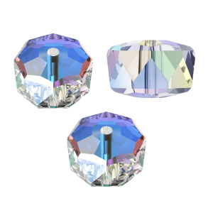 KSZ6 Koraliki szklane RONDELLE OPONKA OPONKI 8mm kryształowe AB 10szt