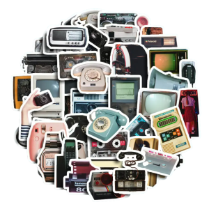 W189 Naklejki STICKER BOMB WLEPY wlepki RETRO PRL telefon 50szt.