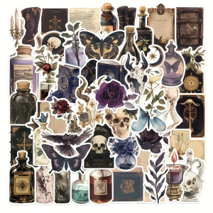 W190 Naklejki STICKER BOMB WLEPY wlepki MAGIA CZARY WIEDŹMA 50szt.