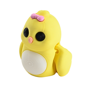 FD5 Figurka 3d drukowana fidget KURCZACZEK KURKA z kokardką