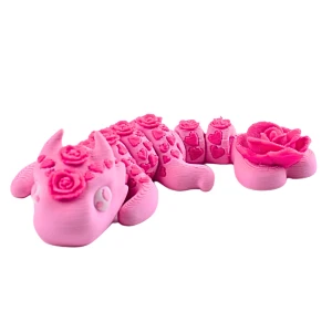 FD9 Figurka 3d drukowana fidget SMOK różany RÓŻA PINK