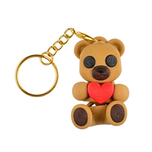FD18 Brelok Figurka 3d drukowana fidget MISIU MIŚ SERCE WALENTYNKI 
