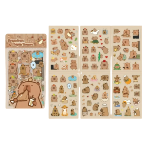 W198 Naklejki STICKER BOMB WLEPY wlepki KAPIBARA GRAPEFRUIT 6 ark.