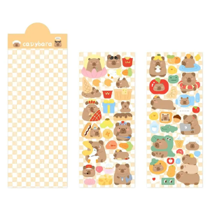 W201 Naklejki STICKER BOMB WLEPY wlepki winylowe KAPIBARA 2 arkusze