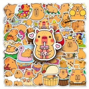 W203 Naklejki STICKER BOMB WLEPY wlepki KAPIBARA Capybara 50szt.