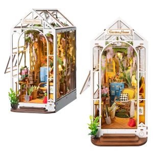 TGB06 Book nook miniaturowy domek DIY Rolife GARDEN HOUSE Szklarnia z fotelem