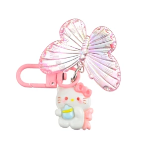 BR14 Brelok breloczek HELLO KITTY MOTYL zawieszka buteleczka