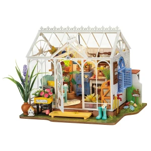 DG163 Miniaturowy domek Book Nook DIY Rolife SZKLARNIA 3D BIAŁA Dreamy garden