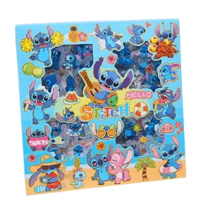 Duży zestaw naklejek STITCH duży box arkusze z naklejkami 100 ark.