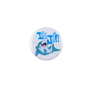 PRZ3 Przypinka button badzik It's Jeff the land shark 25mm S