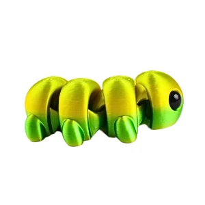 FD31 Figurka 3d drukowana fidget GĄSIENICA ROBAK cieniowany 